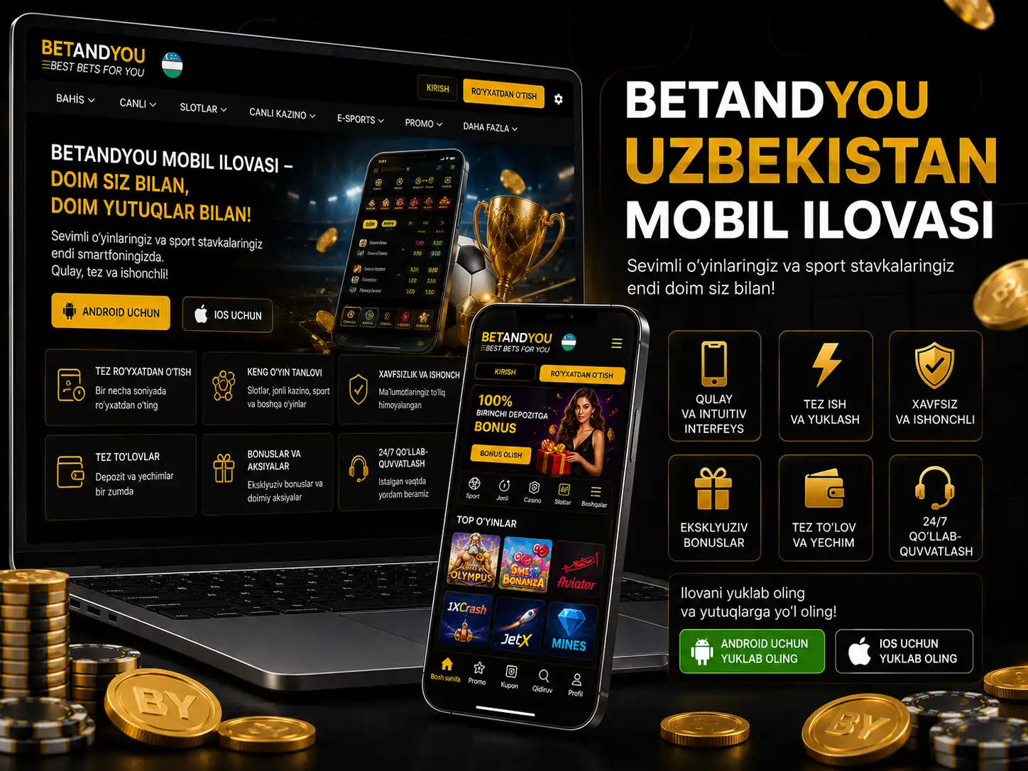 Betandyou O‘zbekiston mobil ilovasi
