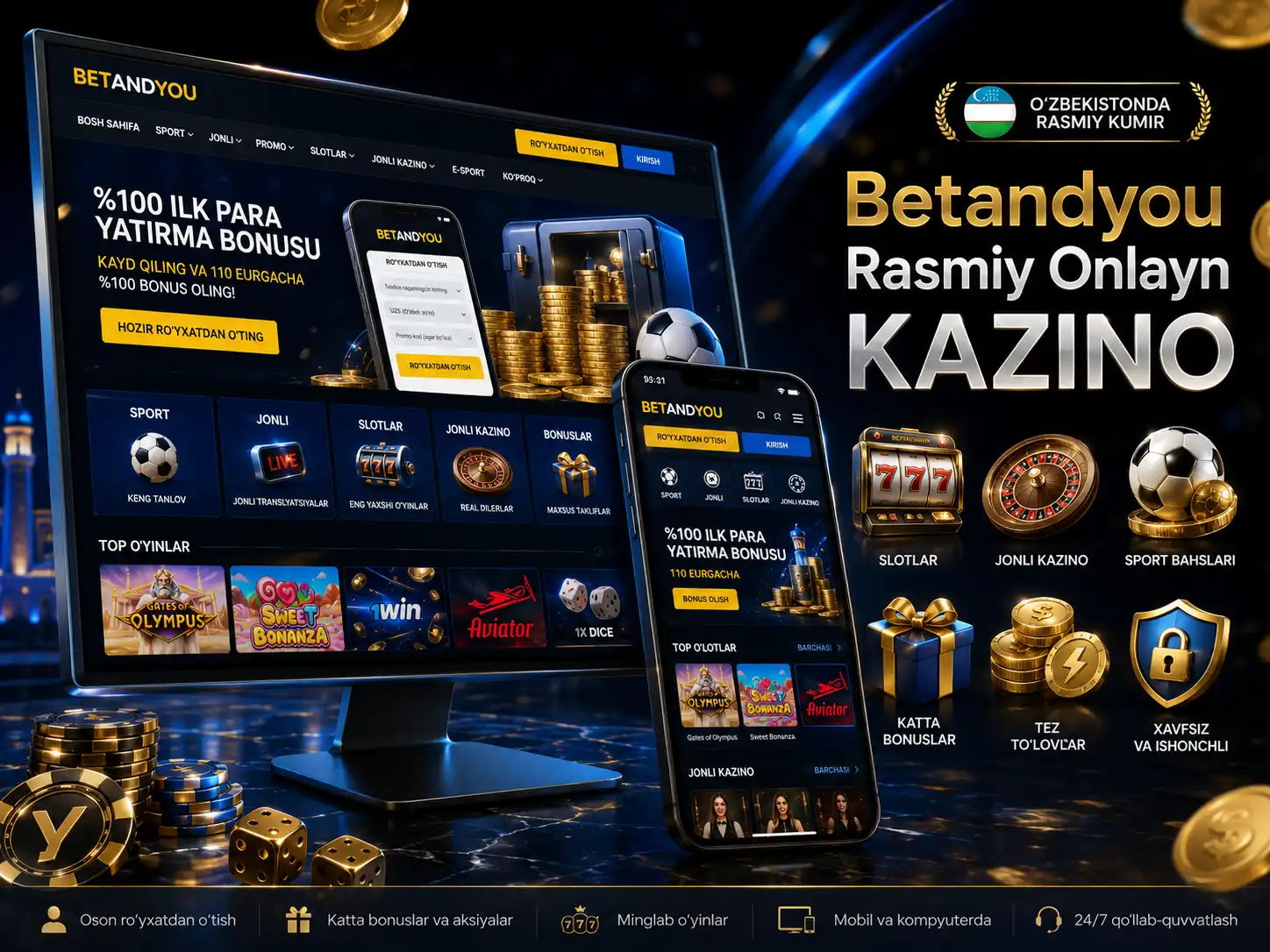 Betandyou Kazino Oʻzbekistonda 2026