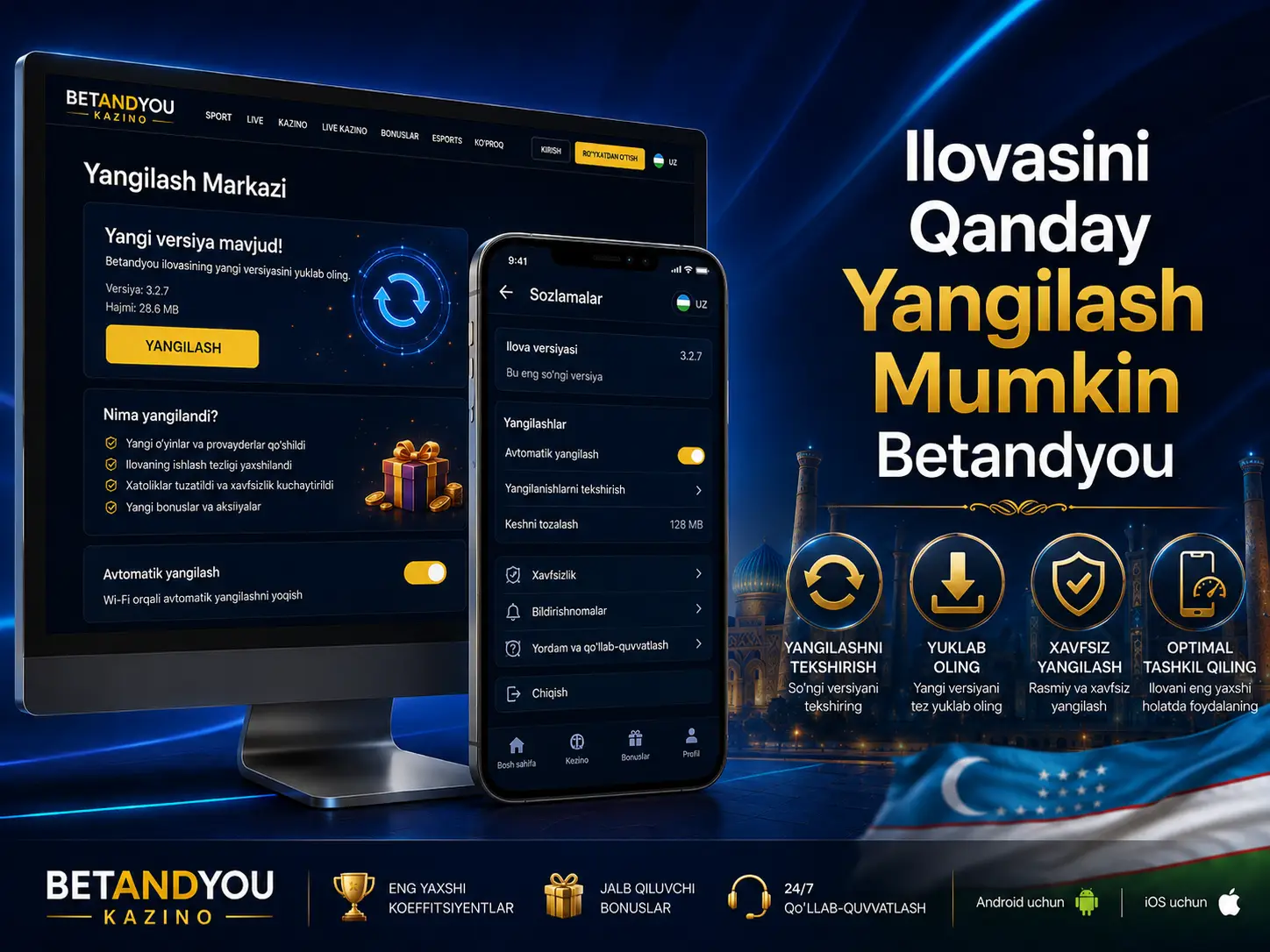 Ilovasini Qanday Yangilash Mumkin Betandyou