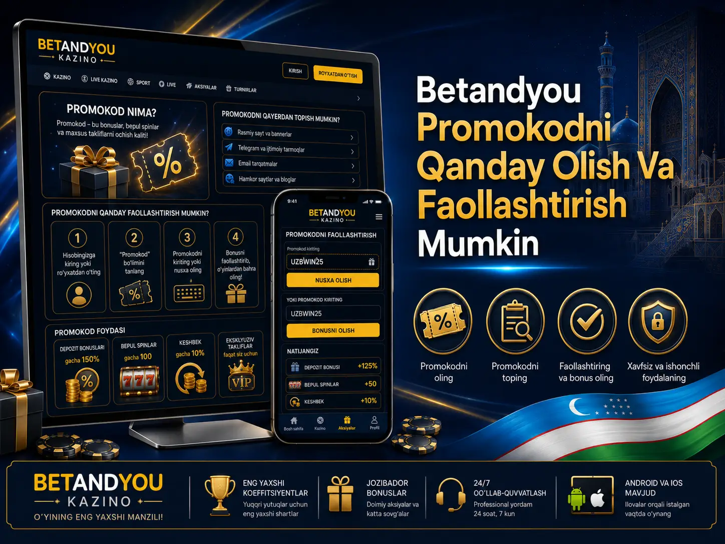 Betandyou Promokodni Qanday Olish Va Faollashtirish Mumkin