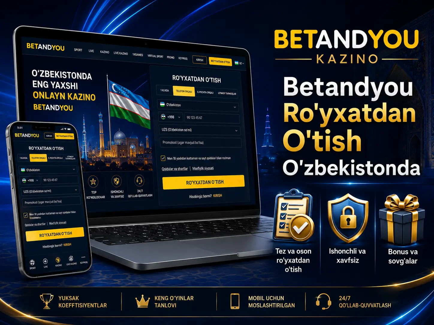 Betandyou Ro'yxatdan O'tish O'zbekistonda
